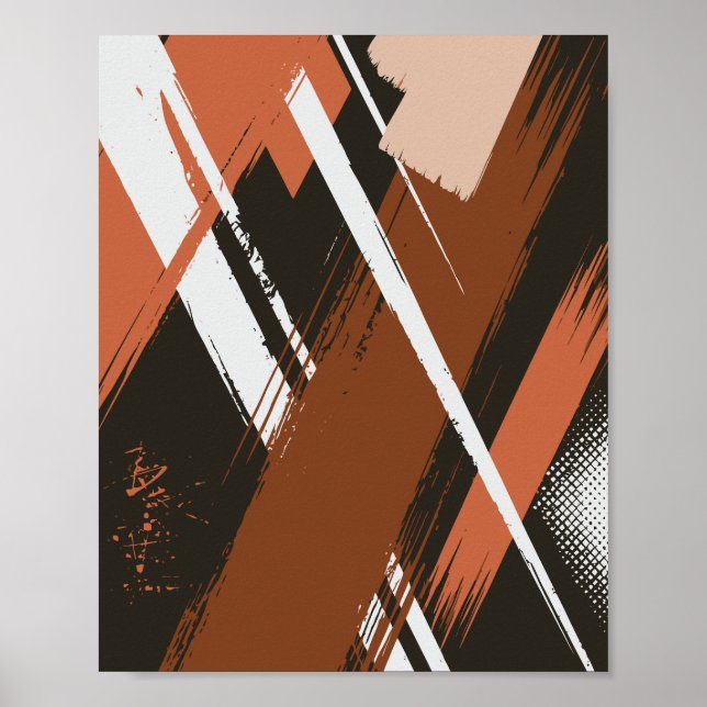 Poster Arceau Abstrait dynamique (Devant)