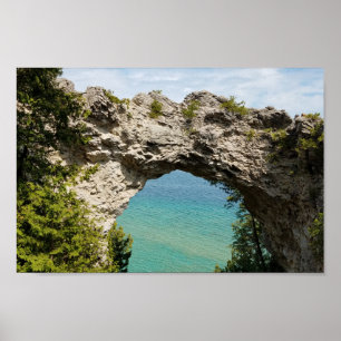 Poster Arch Rock sur l'île Mackinac, Michigan