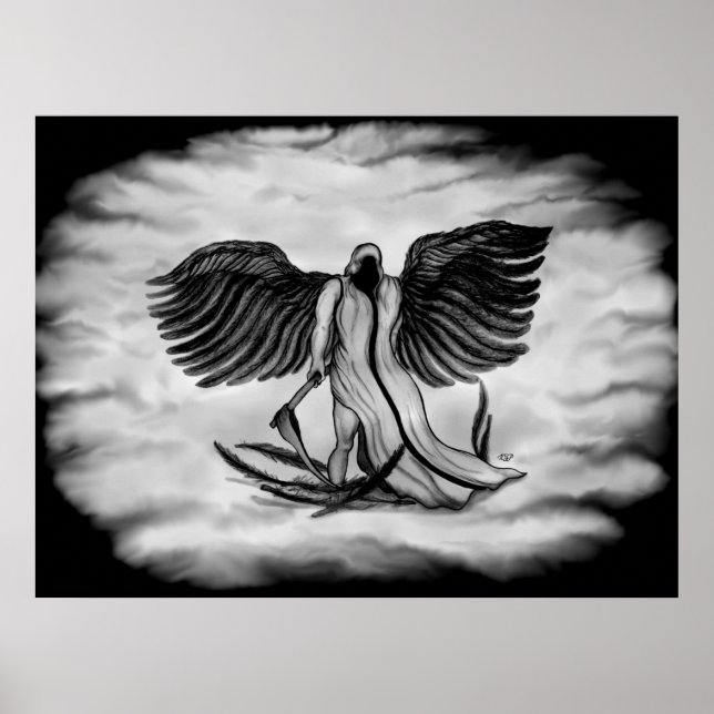 Poster Archange, Angel Uriel (Devant)