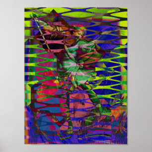 Poster Archange Michael Defeats Satan MSG Optik Grid