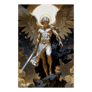 Poster Archange Michel champion du ciel