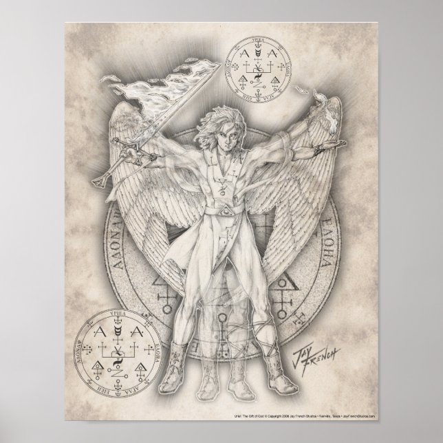 Poster Archange Uriel (Devant)