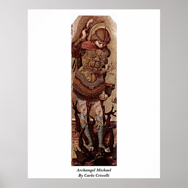 Poster Archangel Michael Par Carlo Crivelli (Devant)