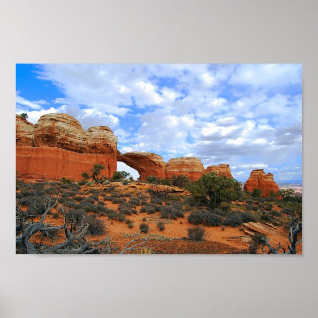 Poster Arche brisée, Parc national des Arches (Devant)