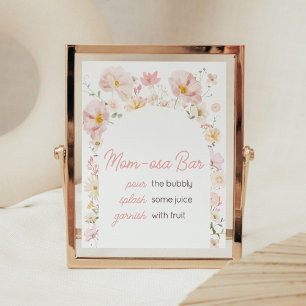 Poster Arche de fleurs sauvages bébé en fleurs maman Osa