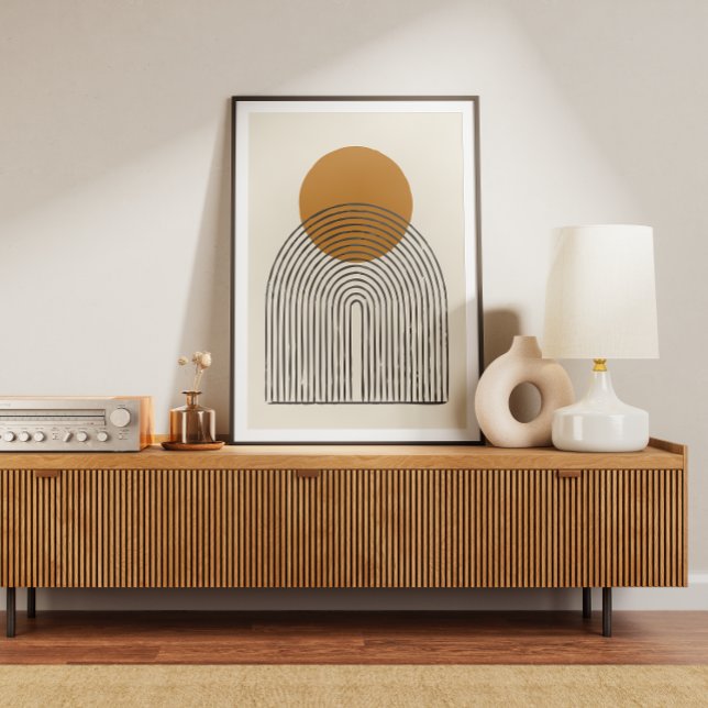 Poster Arche minimale du milieu du siècle (Créateur téléchargé)