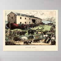 Arche vintage de Noé par Currier & Ives