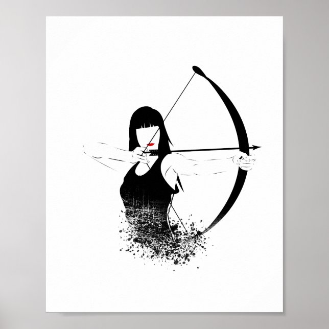 Poster Archer féminin (Devant)