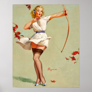 Poster Archery Pin-up
