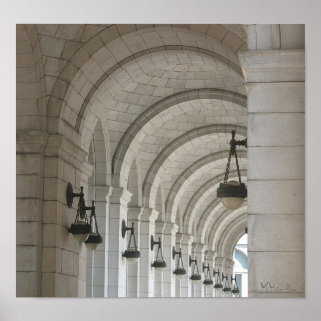 Poster Arches de la gare Union (Devant)