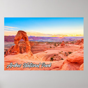 Poster Arches National Park, Utah, États-Unis