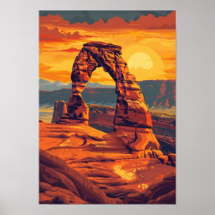 Poster Arches Parc national Art Print