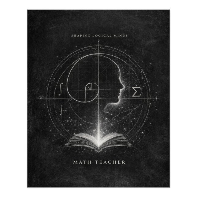 Poster Architecte des esprits de l'avenir Prof de maths A (Devant)