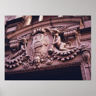 Poster Architectural Dettural Theater, Brooklyn, Vintage