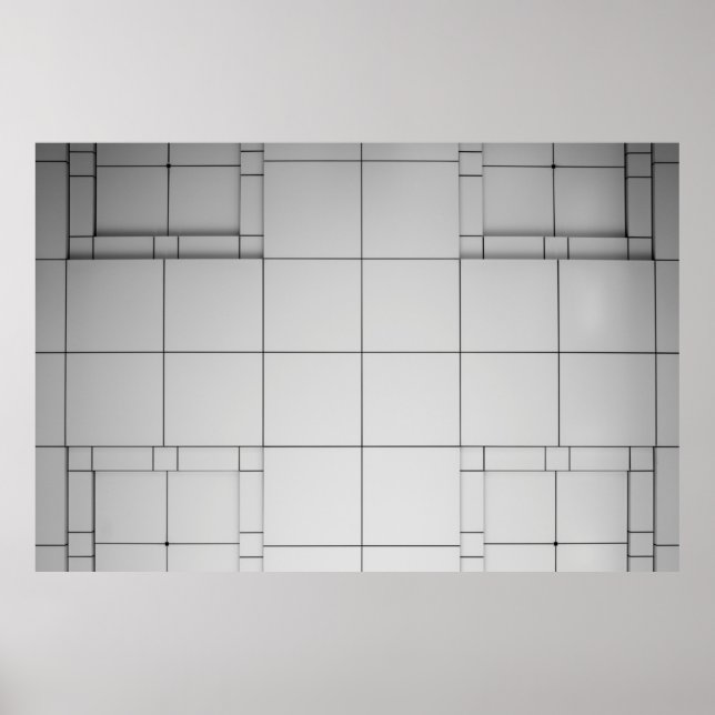 Poster Architecture Abstraite contemporaine (Devant)