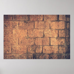 Poster Architecture briques murs pierres