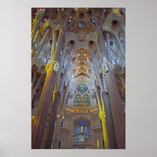 Poster Architecture de la cathédrale de la Sagrada Famili