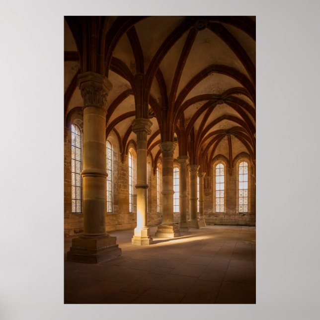 Poster Architecture du cloître Abby | Allemagne (Devant)