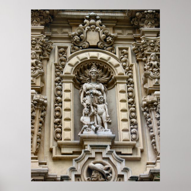 Poster Architecture historique San Diego (Devant)