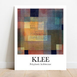 Poster Architecture polyphonique par Paul Klee