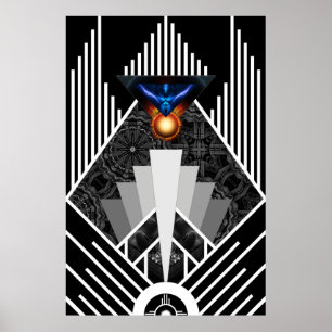 Poster Archival Des Ailes De La Lumière Déco De La
