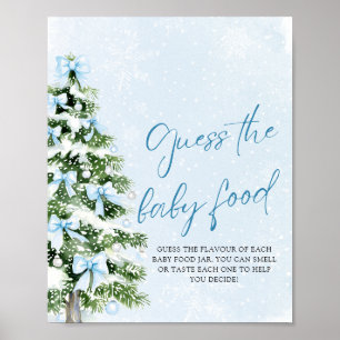 Poster Arcs de Noël Devinez la nourriture pour bébé Baby