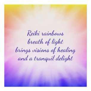 Poster Arcs-en-ciel de Reiki