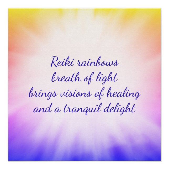 Poster Arcs-en-ciel de Reiki (Devant)