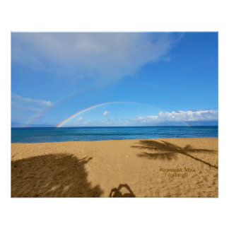 Poster Arcs-en-ciel et sable