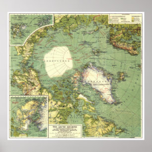 Poster " Arctique : 1925 - Les régions arctiques ...
