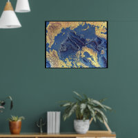 "Arctique: 1971/aujourd'hui — 3 d fond de mer cart