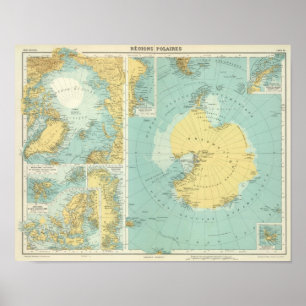 Poster Arctique, Antarctique