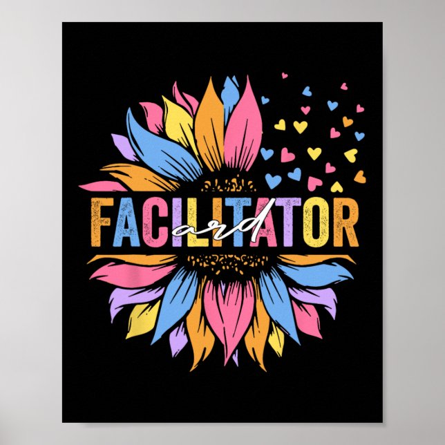 Poster Ard Facilitateur Éducation Spéciale Tournesol  (Devant)