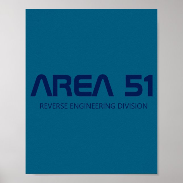 Poster Area 51 Reverse Engineering Alien Ufo Paranormal  (Devant)