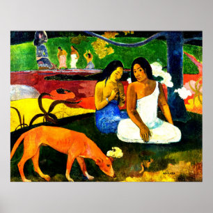 Poster  Arearea by Paul Gauguin