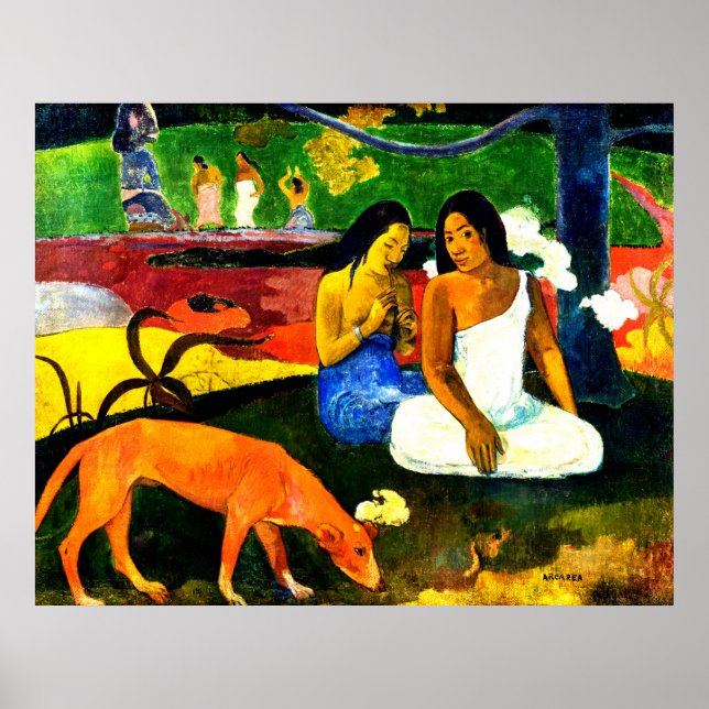 Poster Arearea par Paul Gauguin (Devant)