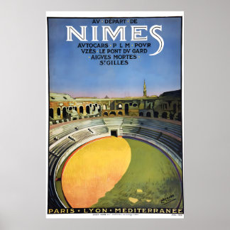 Poster Arènes de Nîmes 1926 - Style Rétro