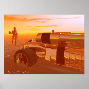 Poster ARES CYBORG,DESERT HYPERION,SCIENCE-FICTION Sci-fi
