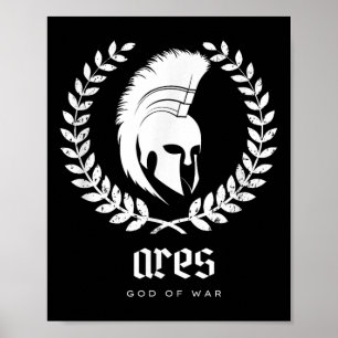 Poster Ares Dieu De Guerre Imaginaire De Mythologie Grecq