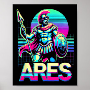 Poster Ares Guerre grecque Dieu guerrier mythologie ancie