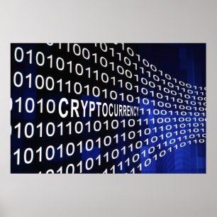 POSTER ARGENT NUMÉRIQUE - CRYPTOCURANCE