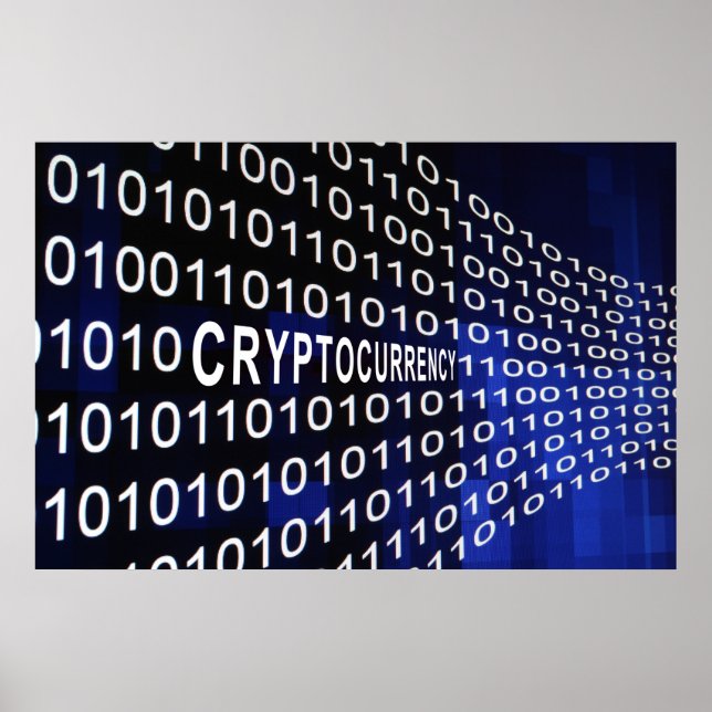 POSTER ARGENT NUMÉRIQUE - CRYPTOCURANCE (Devant)