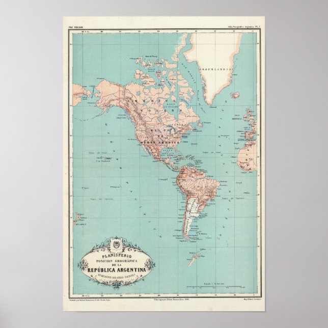 Poster Argentine Atlas 3 (Devant)