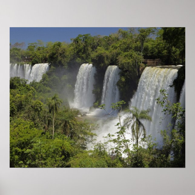 Poster Argentine, Iguacu Chute au soleil. (Devant)