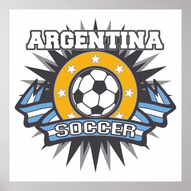 Poster Argentine Soccer Burn (Devant)