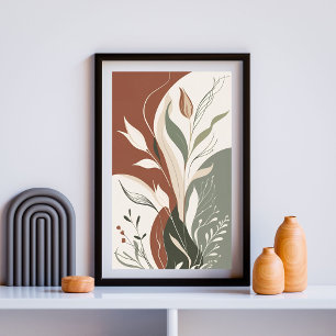Poster Argile et feuille II