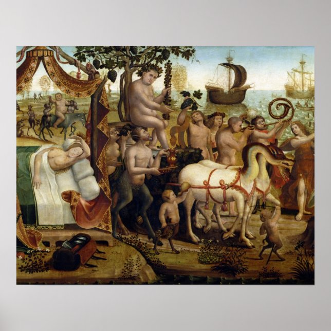 Poster Ariane à Naxos, de l'histoire de Thésée (huile ou (Devant)