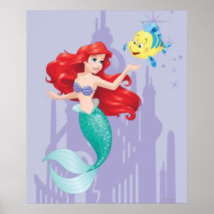Poster Ariel et Flounder