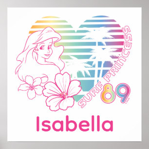 Poster Ariel Surf Princess 89 Cœur Tropical