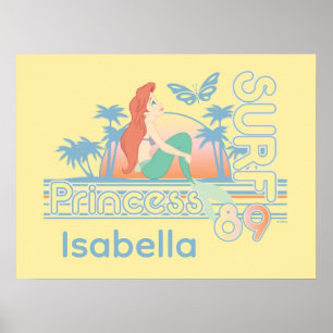 Poster Ariel Surf Princess 89 Coucher de soleil tropical